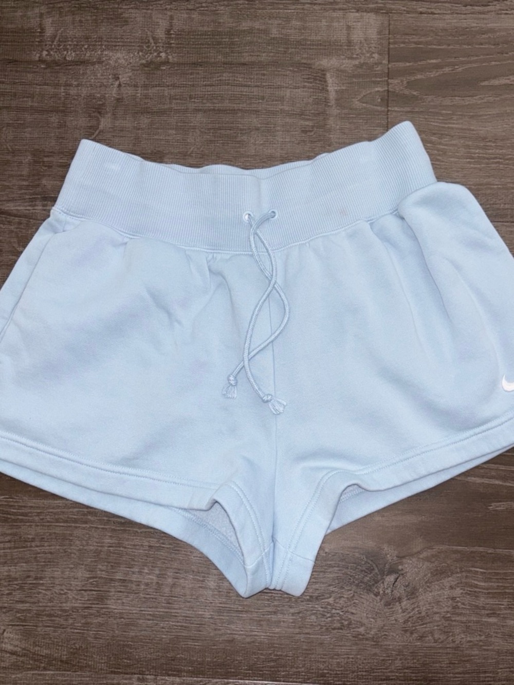 Nike Baby Blue Women's Fleece Lounge Shorts
